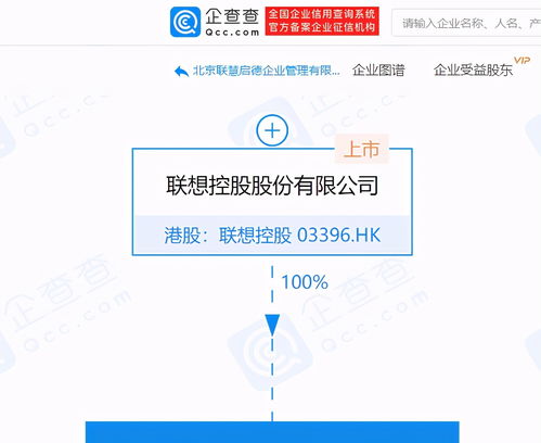 联想控股设立北京联慧启德企业管理公司，聚焦管理与咨询业务